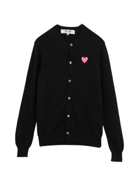 Comme Des Garçons Play heart-patch cardigan