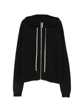 Rick Owens zip-up drawstring hoodie