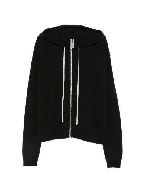 Rick Owens zip-up drawstring hoodie