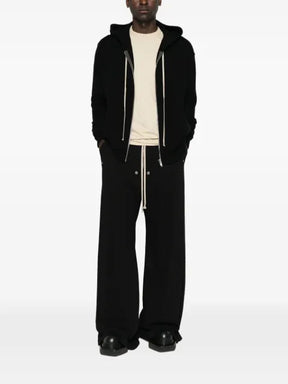 Rick Owens zip-up drawstring hoodie