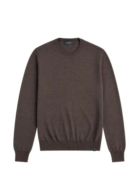 Fay crew-neck long-sleeve sweater