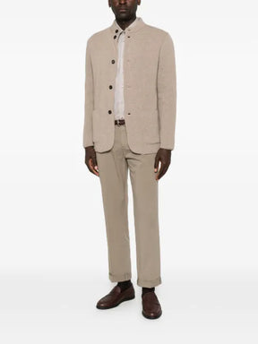 Lardini mandarin-collar button-up jacket