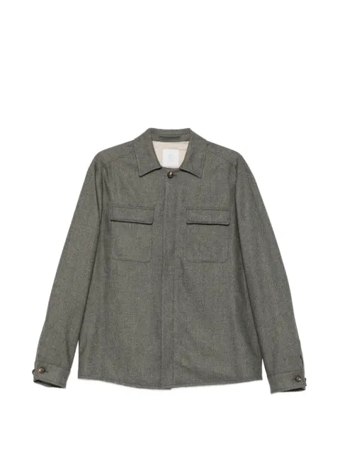 Eleventy flap-pocket shirt jacket