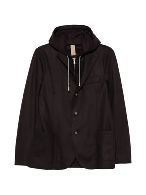 Eleventy hooded layered jacket