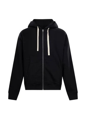 Jil Sander zip-up drawstring hoodie