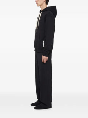 Jil Sander zip-up drawstring hoodie