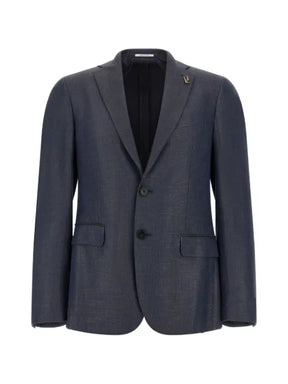 Pal Zileri textured single-breasted blazer
