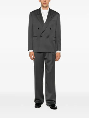Lardini double-breasted peak-lapel blazer