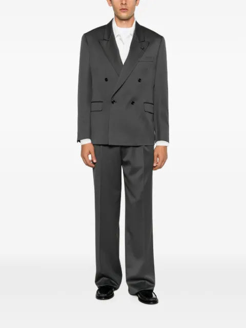 Lardini double-breasted peak-lapel blazer