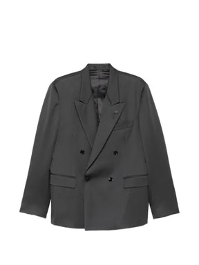 Lardini double-breasted peak-lapel blazer