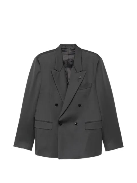 Lardini double-breasted peak-lapel blazer