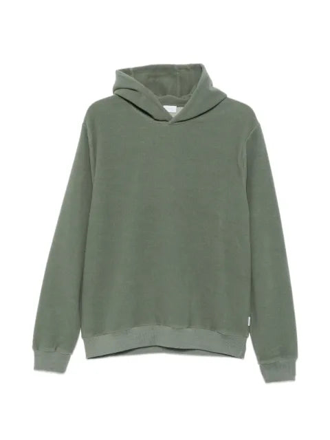 04651 / A TRIP IN A BAG ribbed-hem hoodie