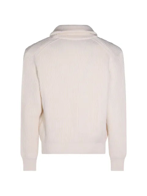 Eleventy ribbed-knit shawl-collar cardigan