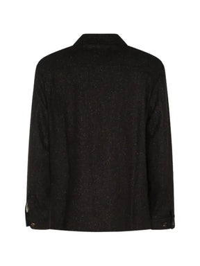 Eleventy herringbone-pattern shirt jacket