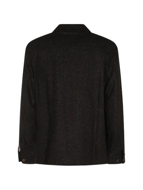 Eleventy herringbone-pattern shirt jacket
