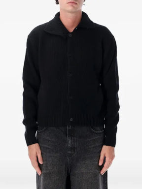 TONYWACK ribbed-knit high-neck jacket