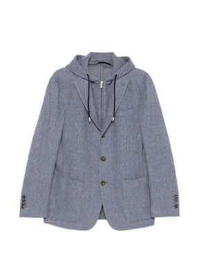 Eleventy layered-effect hooded jacket