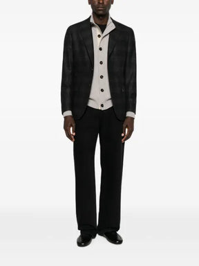 Eleventy check-pattern blazer