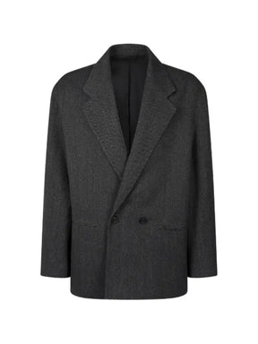 TOMBOY herringbone double-breasted blazer