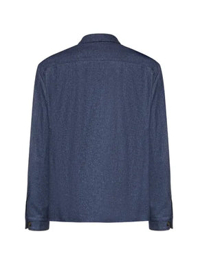 Eleventy button-up chest-pocket jacket