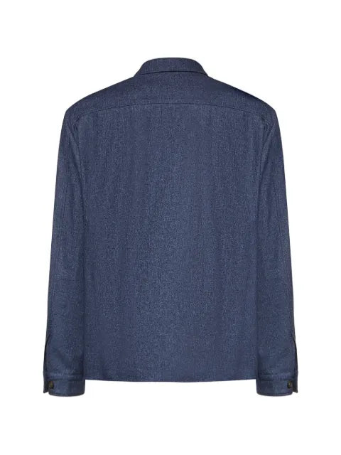 Eleventy button-up chest-pocket jacket