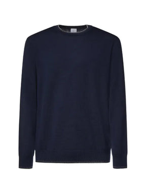 Eleventy contrast-trim sweater