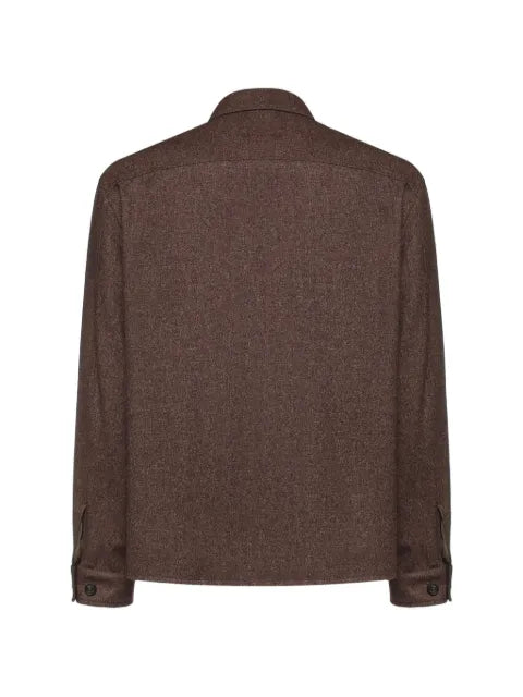Eleventy flap-pocket shirt jacket