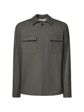 Eleventy flap-pocket shirt jacket