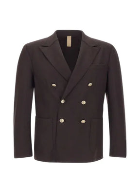 Eleventy double-breasted peak-lapel blazer