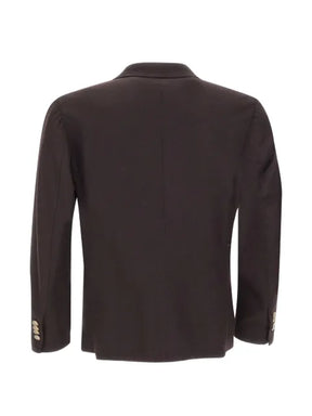 Eleventy double-breasted peak-lapel blazer