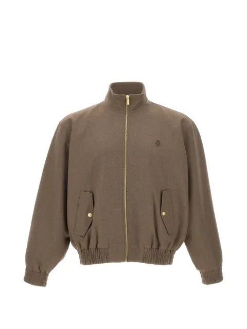 Drôle De Monsieur logo-embroidered elasticated jacket
