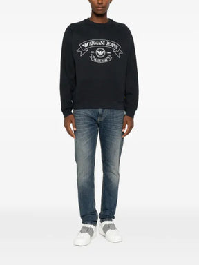 Emporio Armani jeans print jersey sweatshirt