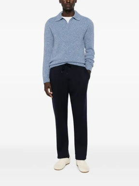 04651 / A TRIP IN A BAG polo-collar sweater