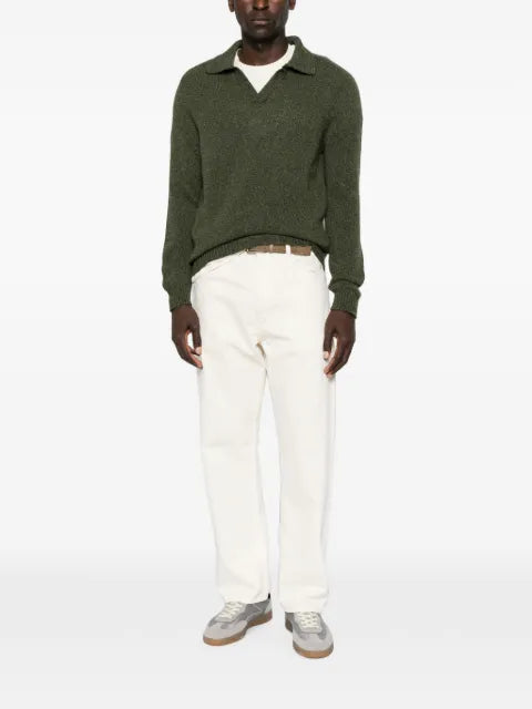 04651 / A TRIP IN A BAG polo-collar sweater