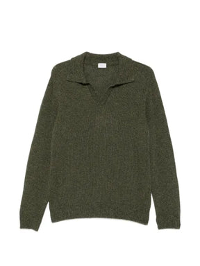 04651 / A TRIP IN A BAG polo-collar sweater