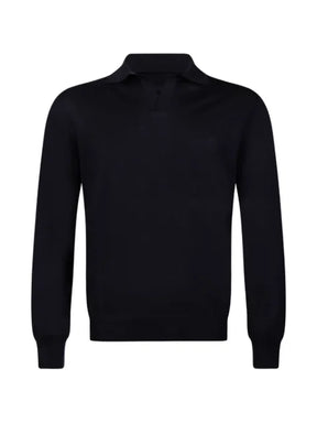 Gran Sasso polo-collar long-sleeve sweater