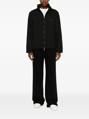 Emporio Armani logo-plaque high-neck jacket