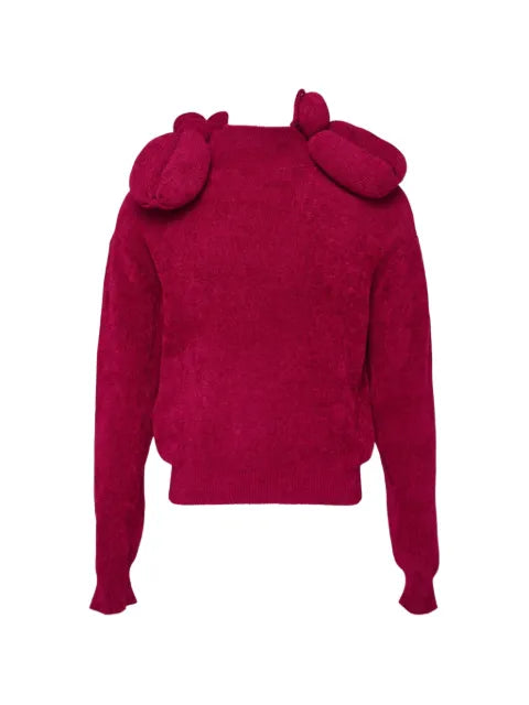 Doublet balloon-dog high-neck sweater