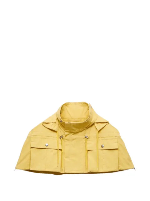 Prada hooded flap-pocket cape