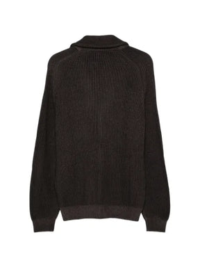 Fedeli ribbed-knit shawl-lapel cardigan