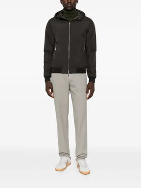 Moorer hooded bomber jacket