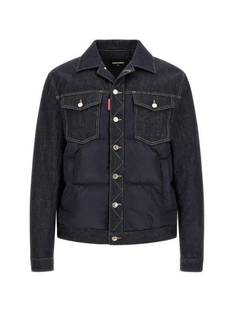 DSQUARED2 hybrid puffer jeans jacket