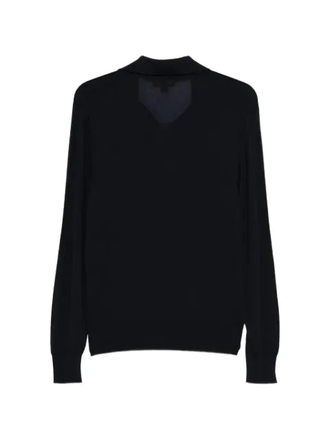 Sease open-collar wool sweater