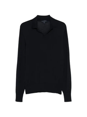 Sease open-collar wool sweater
