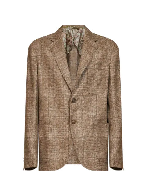 ETRO plaid-pattern blazer