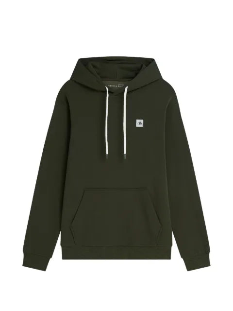 Scotch & Soda logo-patch drawstring hoodie
