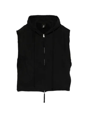 Thom Krom raw-edge zip-up hoodie