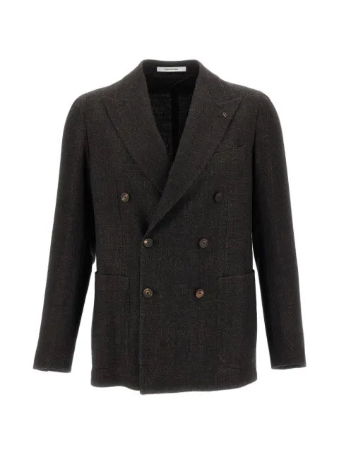 Tagliatore double-breasted peak-lapel jacket