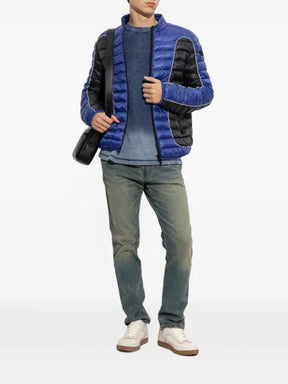 Diesel quilted panelled jacket