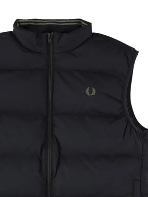 Fred Perry quilted logo-embroidered gilet